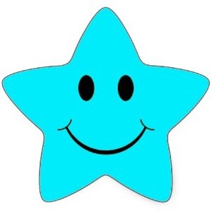  Star Smiley Face Stickers