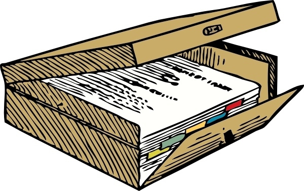 Full File Box clip art Free vector in Open office drawing svg