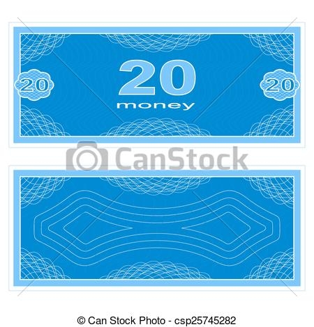 Play money Clipart Vector and Illustration