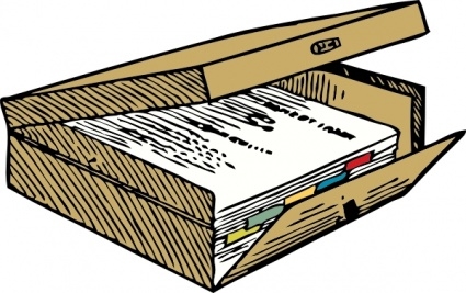Full File Box clip art