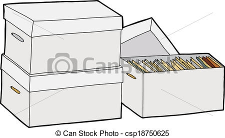 Vector Illustration of Business File Storage
