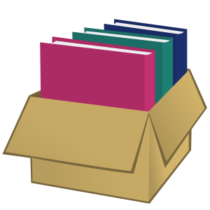 Box with folders SVG Vector file, vector clip art svg file