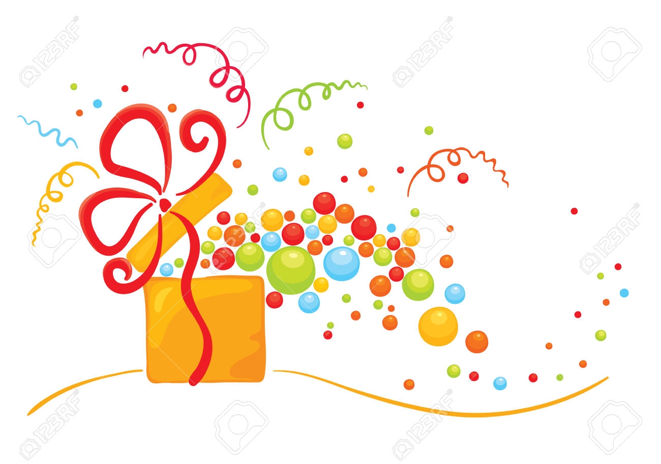 A Box With A Surprise Royalty Free Cliparts, Vectors, And Stock