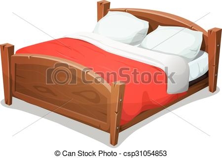 Double bed clipart