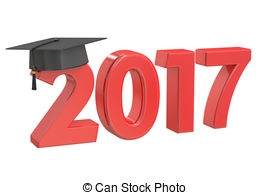 Graduation 2017 Clipart and Stock Illustrations