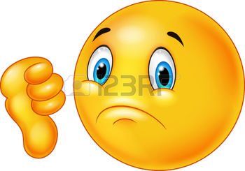 thumbs down: Cartoon dislike 