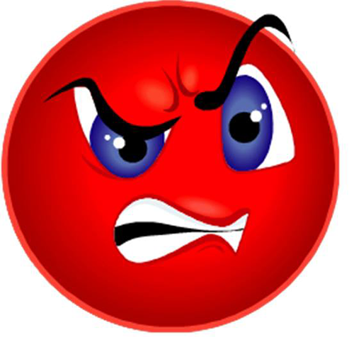 Red Smiley Face Png Red Angry 