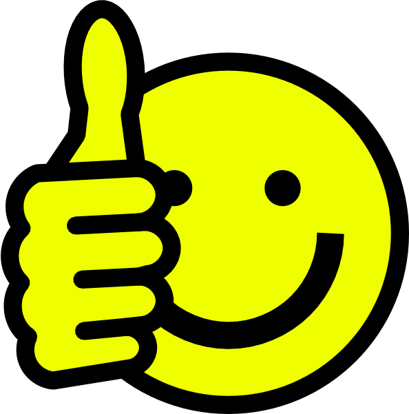 Smiley Face Thumbs Up 