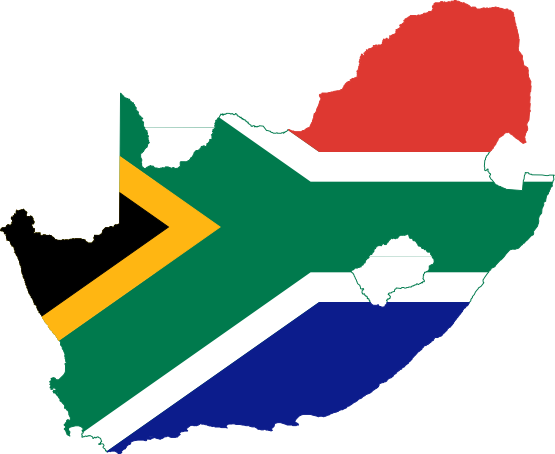 ... Flag Map of South Africa ...