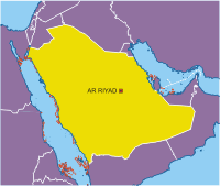 Saudi Arabia map .
