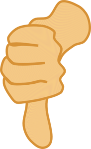 Thumb Down Clip Art