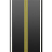 Highway With Road Markings .