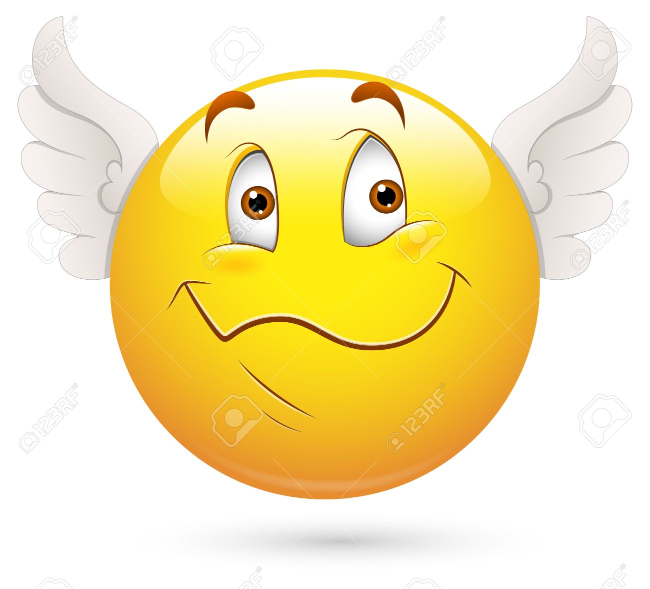 angel face: Smiley Vector 