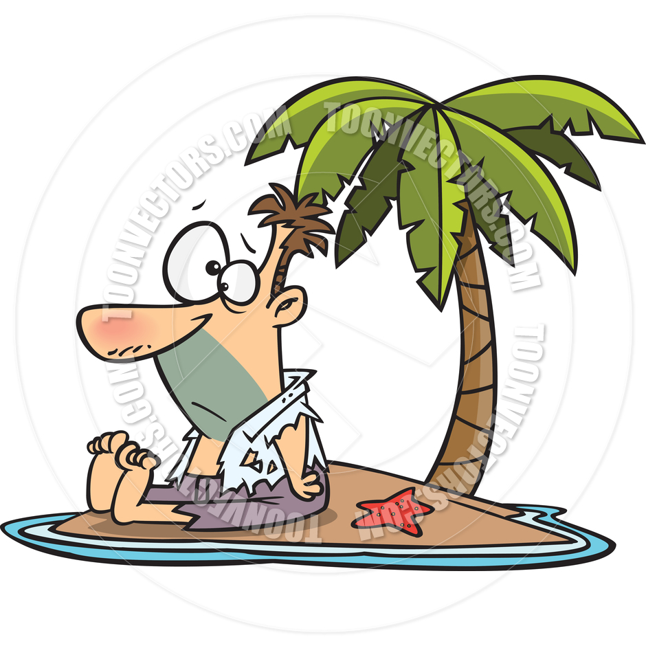 ... Man Shipwrecked on Island