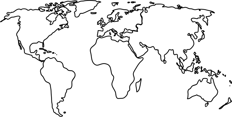 World Map Outline Continents