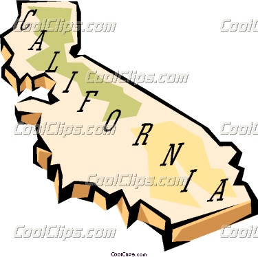 California state map