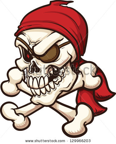 Pirate Skull Vector Clip Art ...