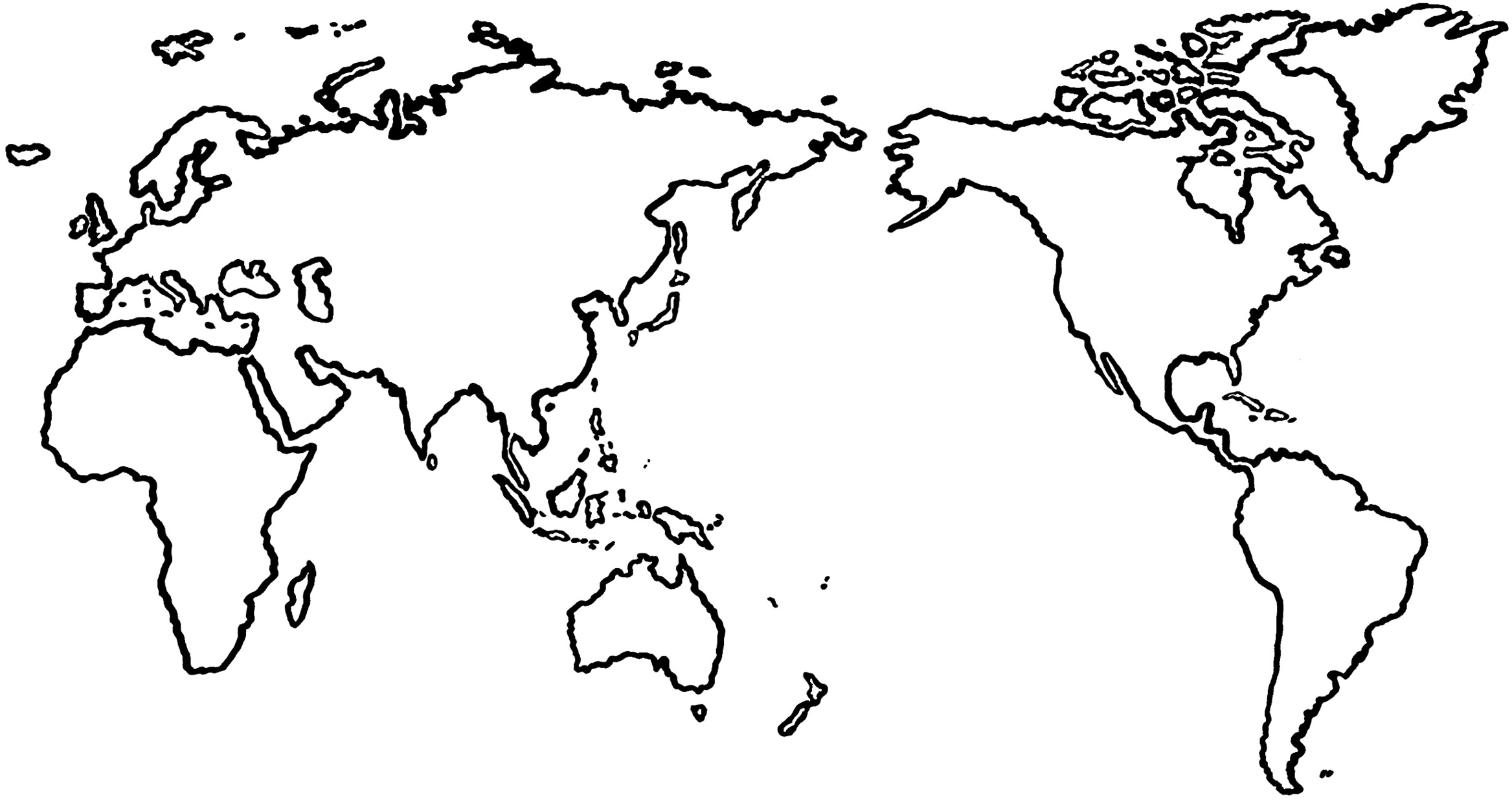 Blank World Map Template For ...