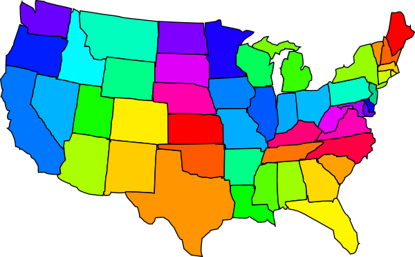 ... United States Clip Art Map ...