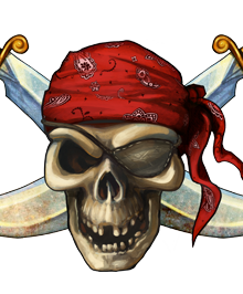 PIRATE SKULL CLIPART