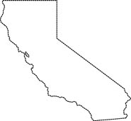 California Map State Dotted