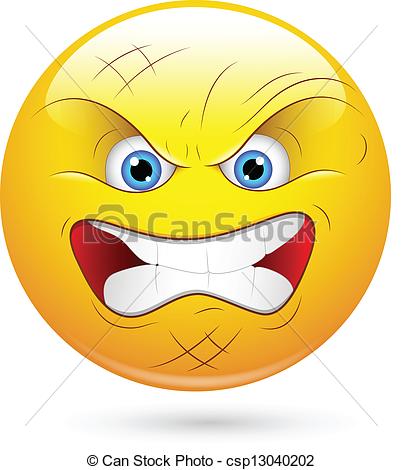 Angry Player Smiley Face - 