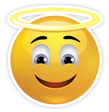 Sweet Angel Face Emoji Smiley 