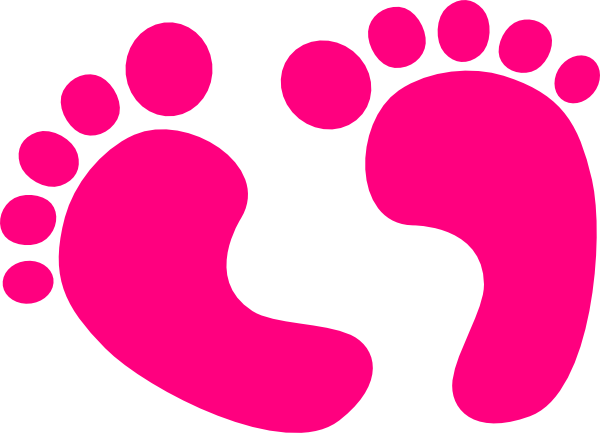 Pink Baby Feet Clip Art At ...
