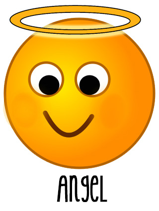  Smiley; blush rating angel 