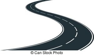 ... winding road - clip art ...