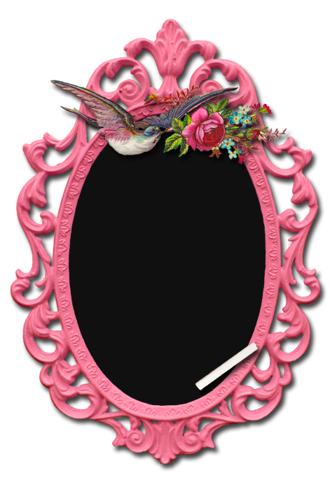 ... In Pink Vintage Chalkboard ...