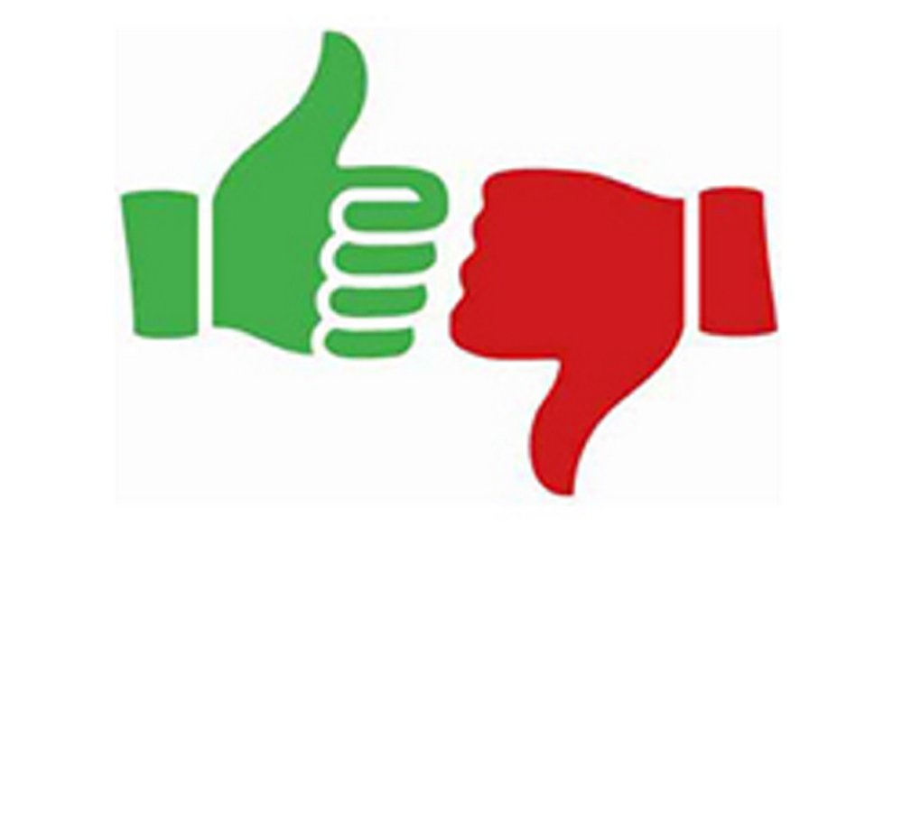 OUR OPINION: Thumbs up, thumbs 