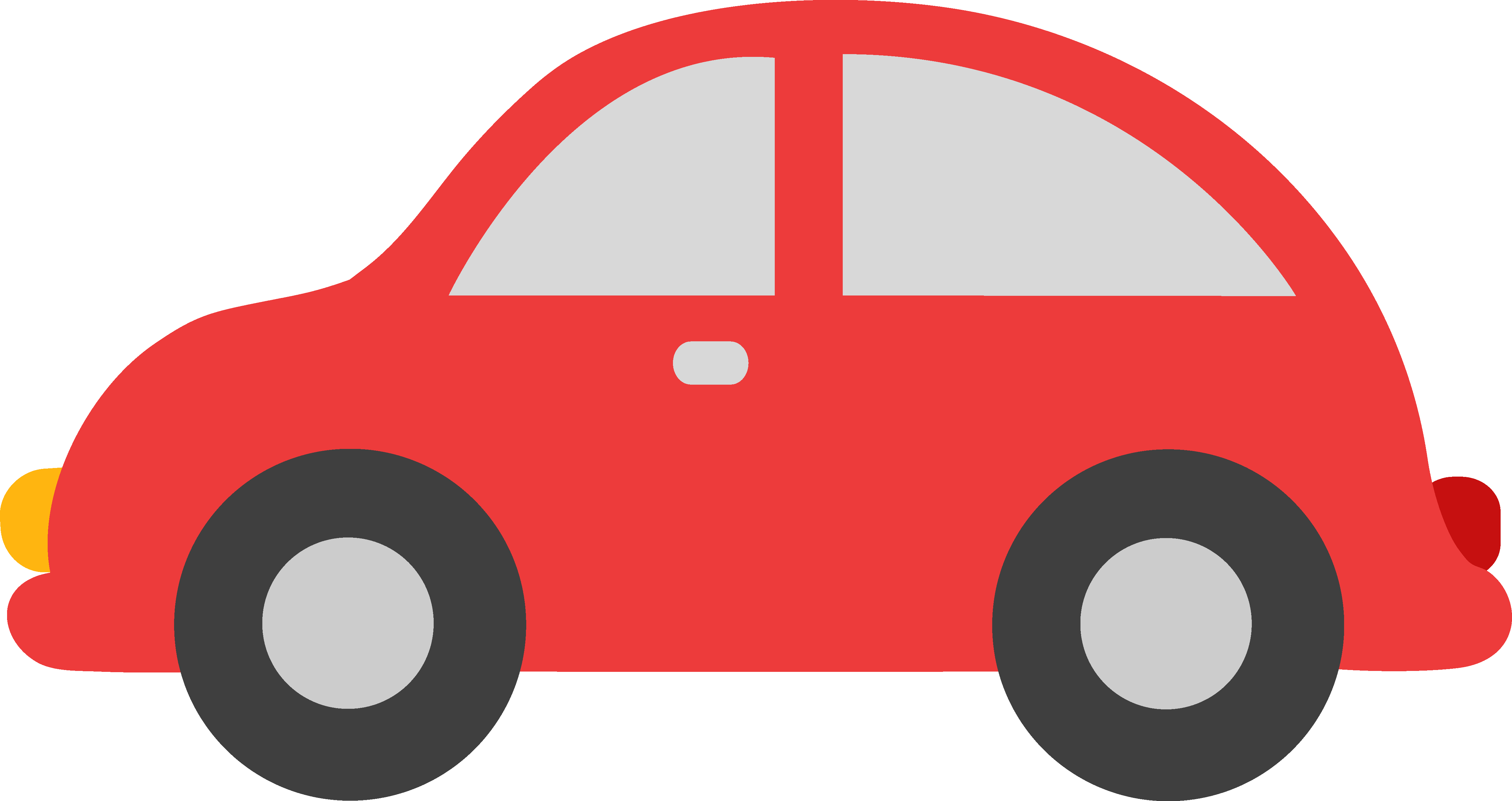 Cute Red Toy Car Clip Art