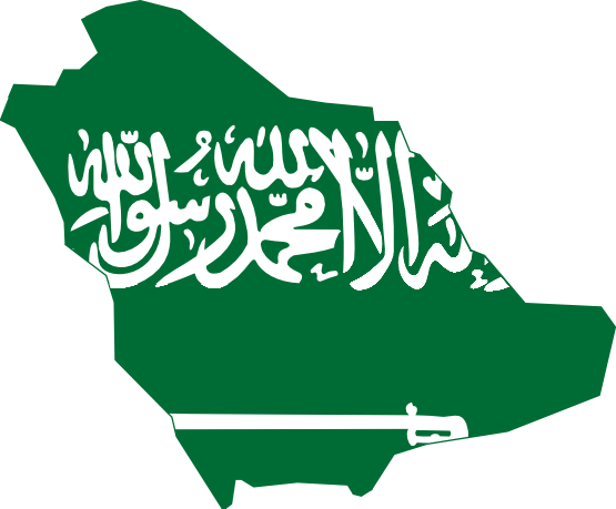 Saudi Arabia Map Clipart #1