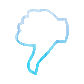  (Thumb) Down Outline Hand 