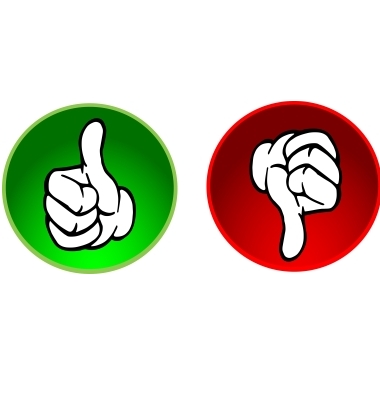 Thumbs up down clipart clipart 