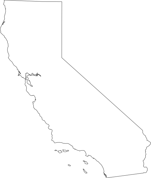 Clip Art California Map ...