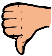 Clip Art Thumbs Down Clipart 