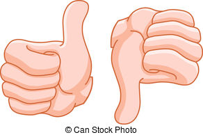  Thumb up and thumb down 