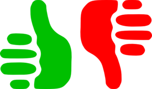 Thumbs Up Thumbs Down Clip Art