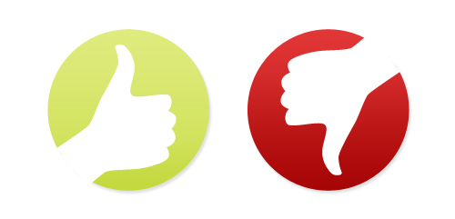 Thumbs up & thumbs down 