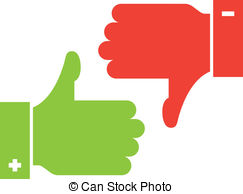  thumb up and thumb down 