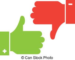  thumb up and thumb down 