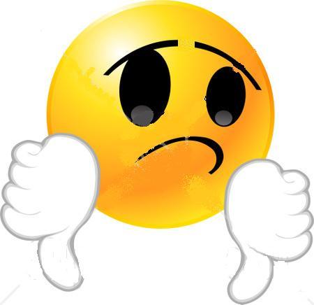 Thumbs Down Smiley Face Clip 