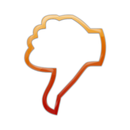  (Thumb) Down Outline Hand 