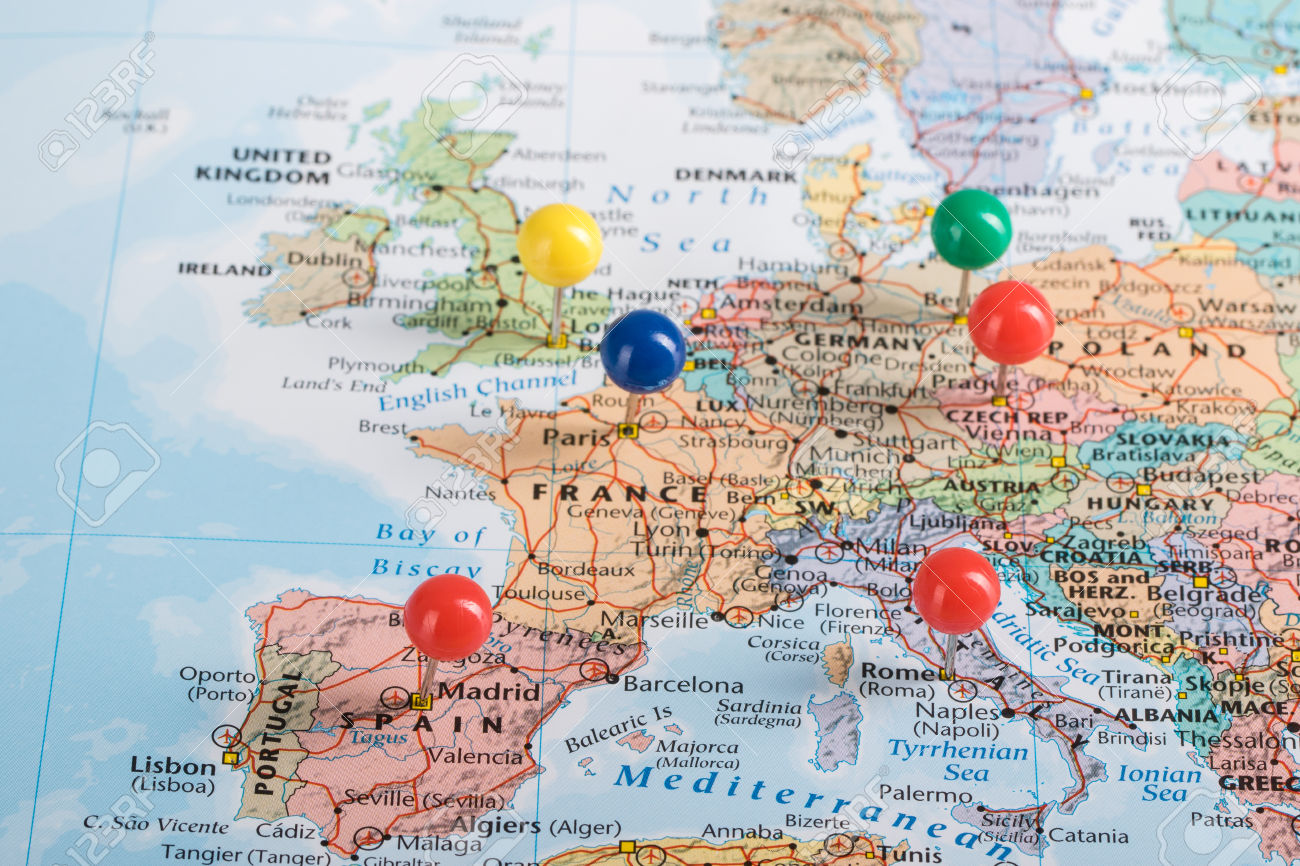 map pinpoint: Europe map ...