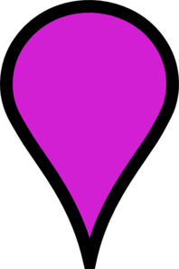 Purple Pinpoint Clip Art