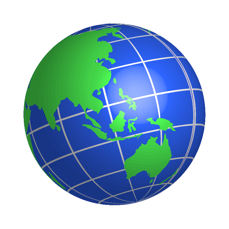 Clipart oceania world globe