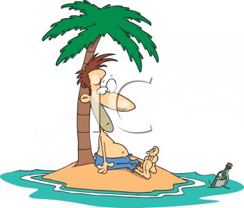 Man on a Deserted Island ...