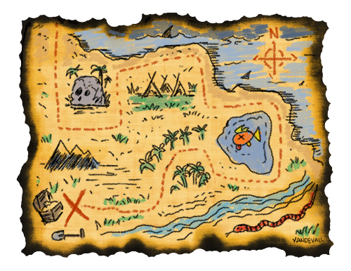 Pirate Treasure Map Clipart ...